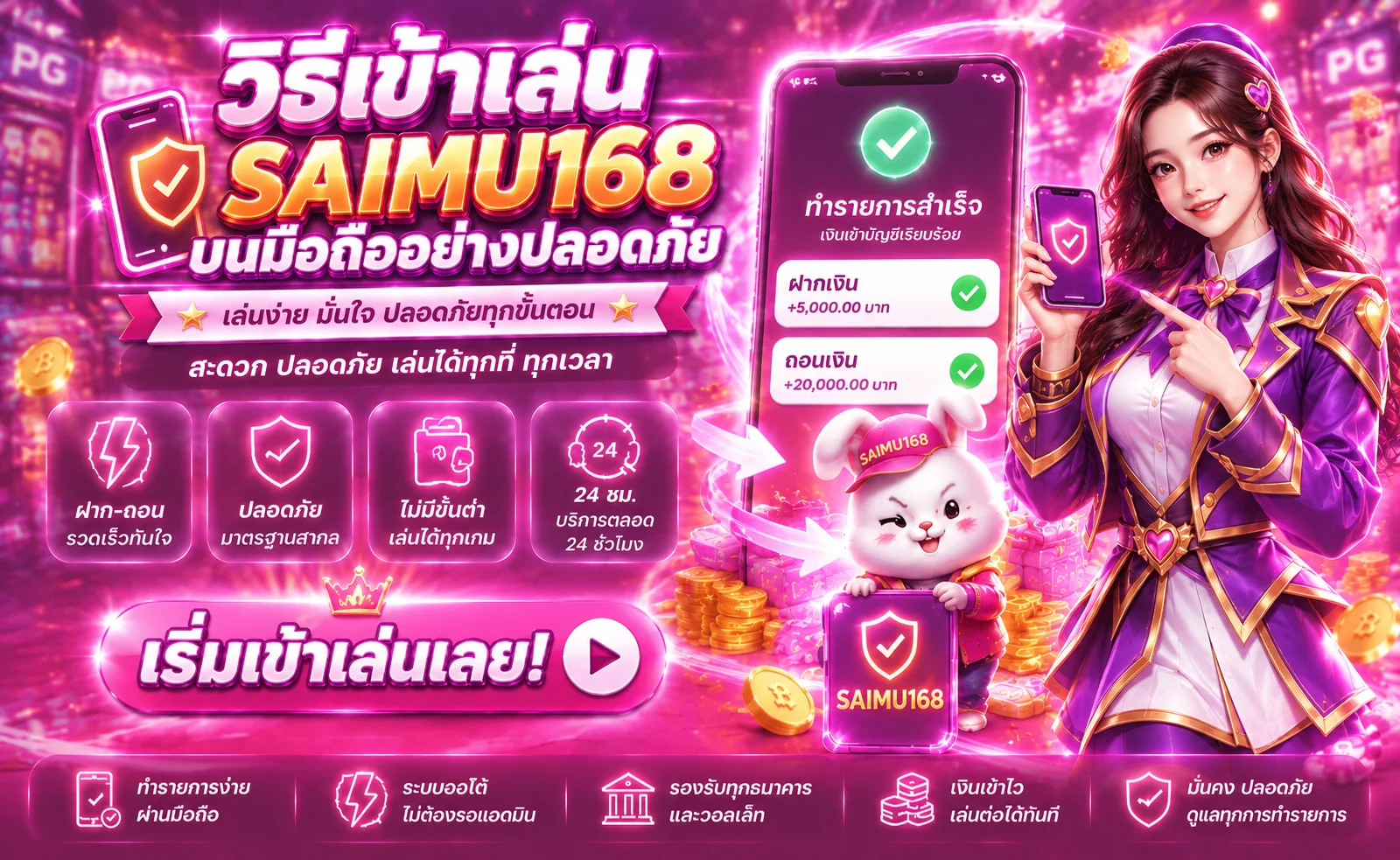 SAIMU168 เข้าเล่นบนมือถืออย่างปลอดภัย ฉบับใช้งานจริง